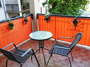 JAROLIFT Estera de PVC para jardín 160 x 400 cm balcón y terraza bambú 